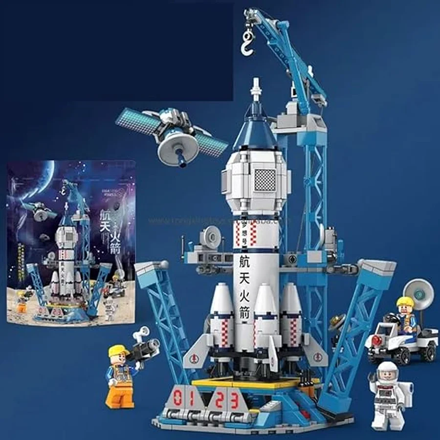 8864 space rocket 452 pcs colour bag