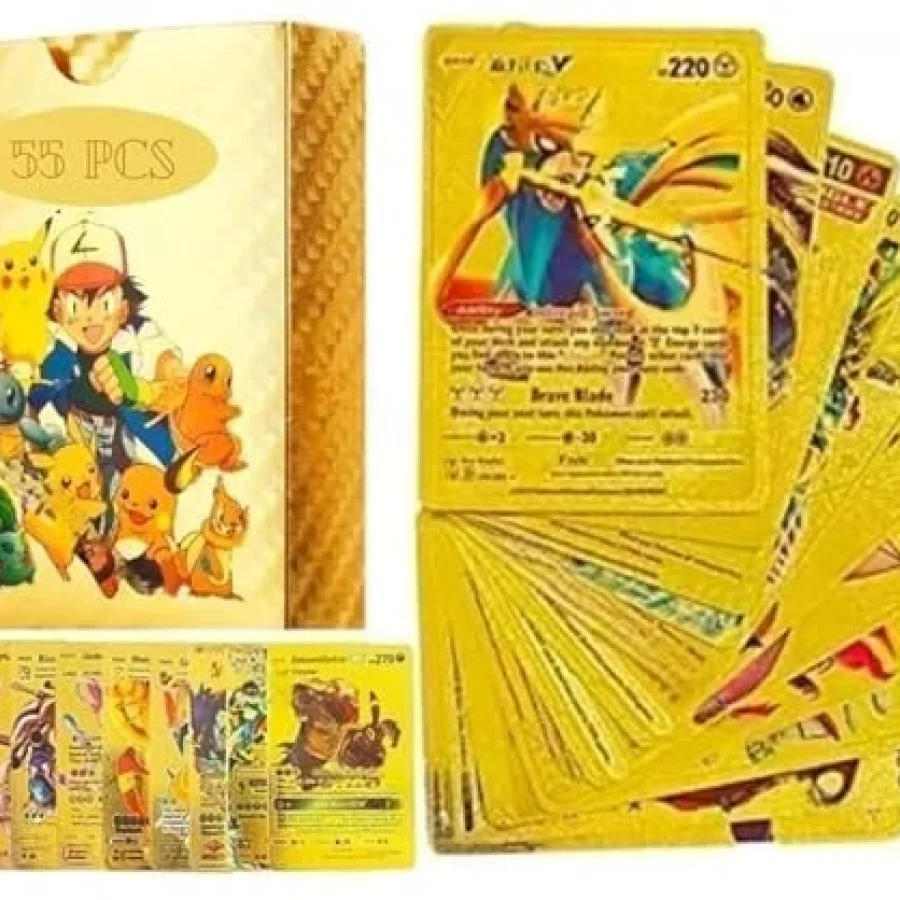 Premium Gold Pokémon Cards Set
