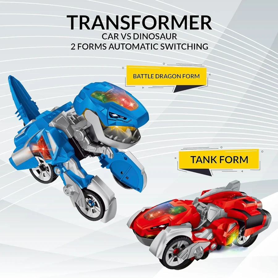 Dinosaur Transforming Car
