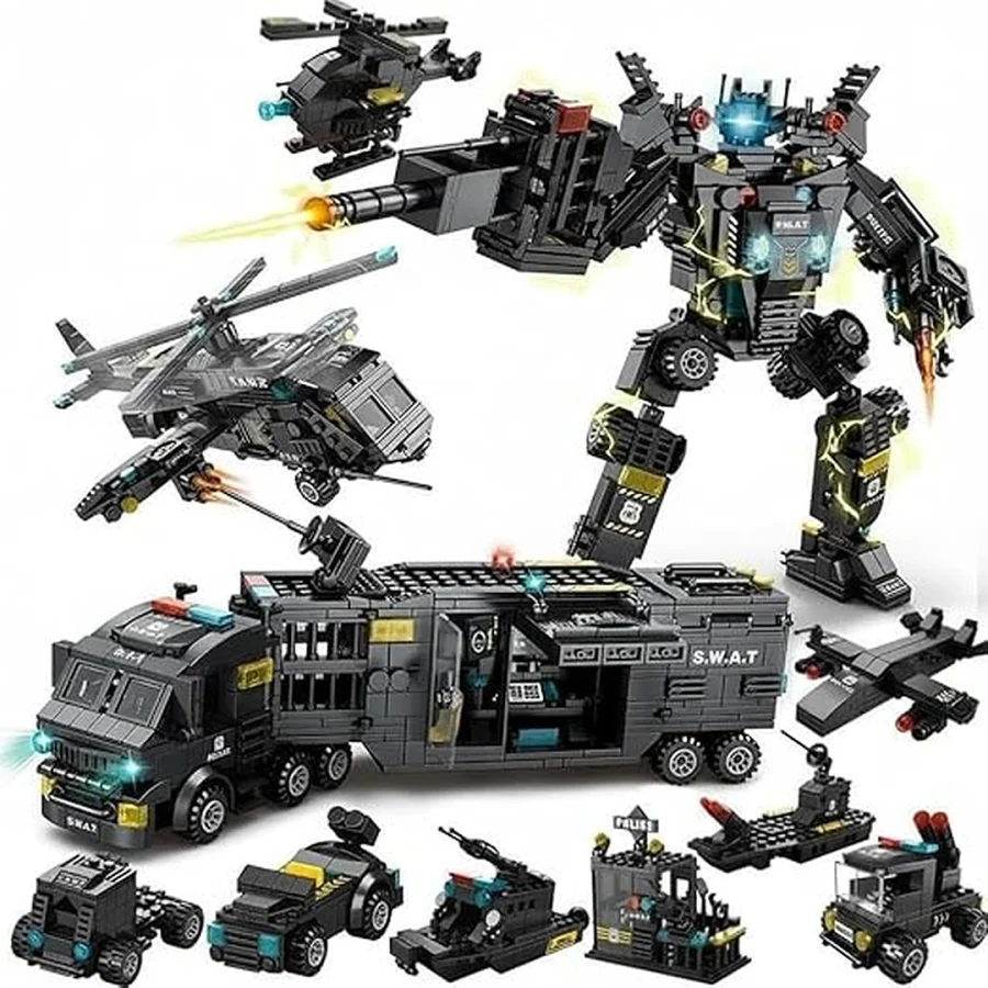 8577 Black Hawk Swat Bag 700 Pcs Colour Bag