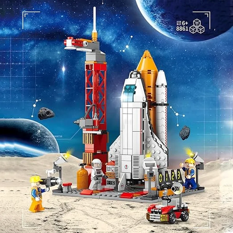 8861 space carft 494 pcs colur bag