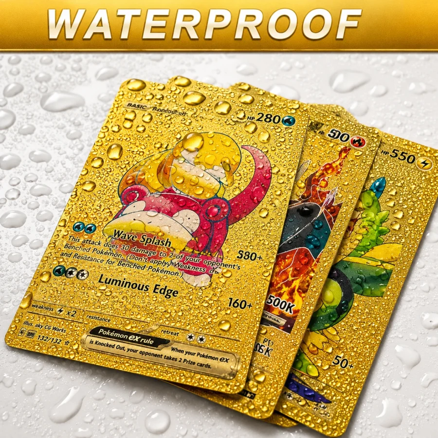 Premium Gold Pokemon Cards Set
