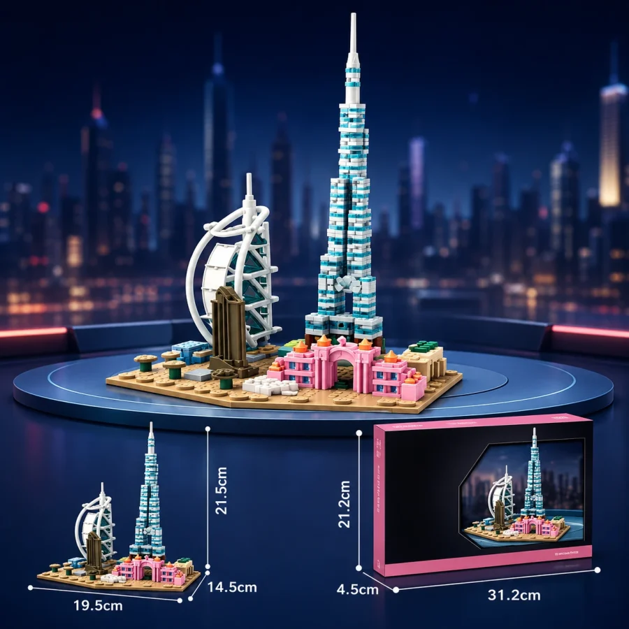 8785-2  Skyline Dubai 593 pcs colour box