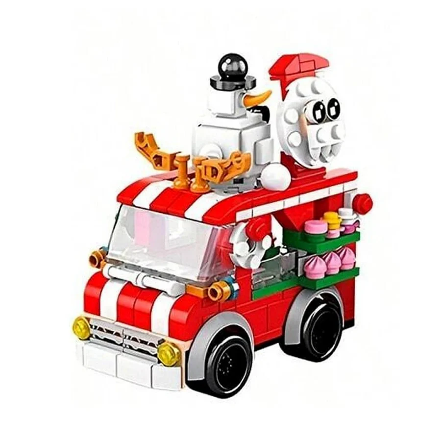 8967- 5 Christmas Vending Cart 6 in one 273 pcs Colour Box
